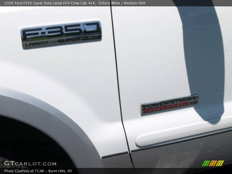 Oxford White / Medium Flint 2006 Ford F350 Super Duty Lariat FX4 Crew Cab 4x4
