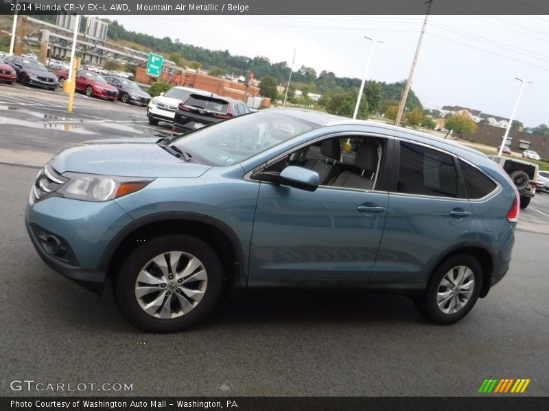 Mountain Air Metallic / Beige 2014 Honda CR-V EX-L AWD