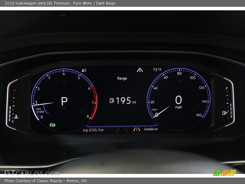 Pure White / Dark Beige 2019 Volkswagen Jetta SEL Premium