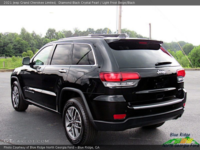 Diamond Black Crystal Pearl / Light Frost Beige/Black 2021 Jeep Grand Cherokee Limited