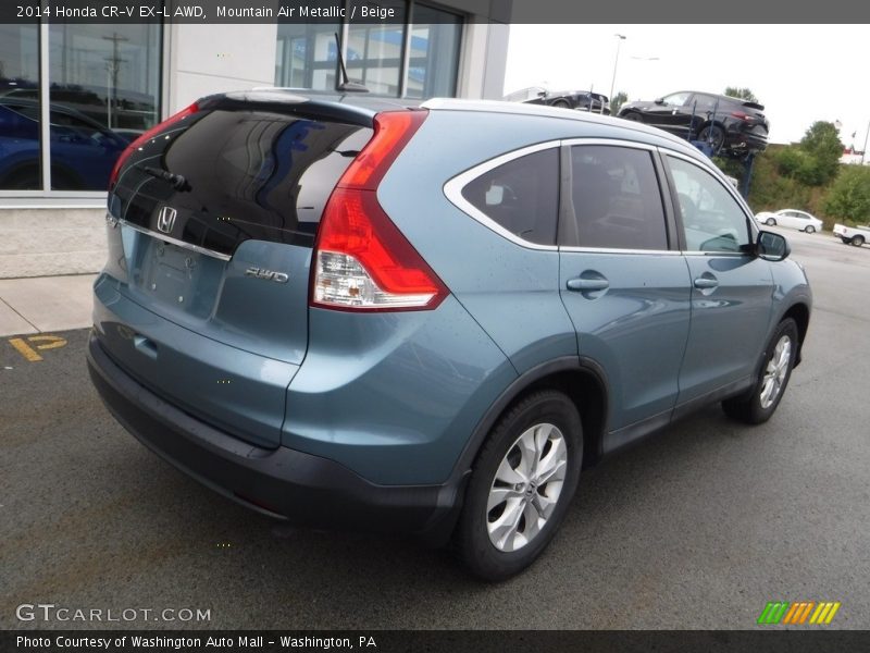 Mountain Air Metallic / Beige 2014 Honda CR-V EX-L AWD