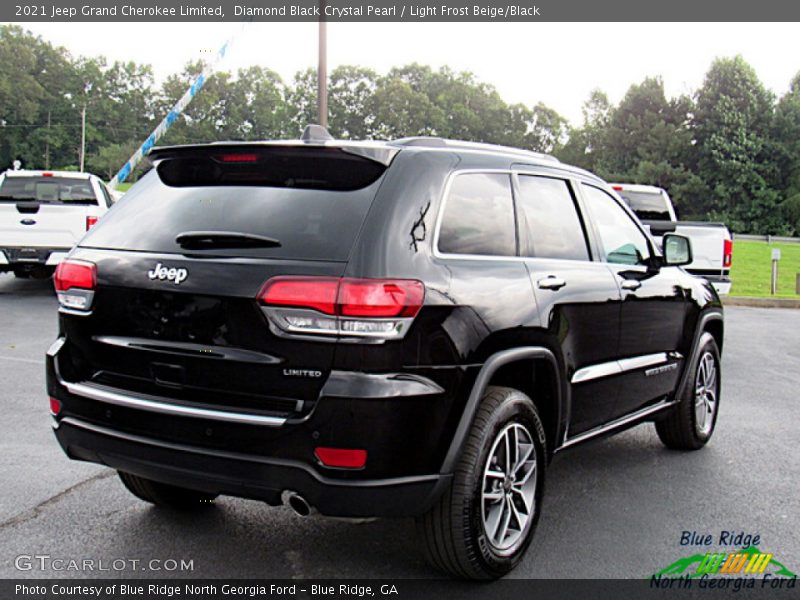 Diamond Black Crystal Pearl / Light Frost Beige/Black 2021 Jeep Grand Cherokee Limited