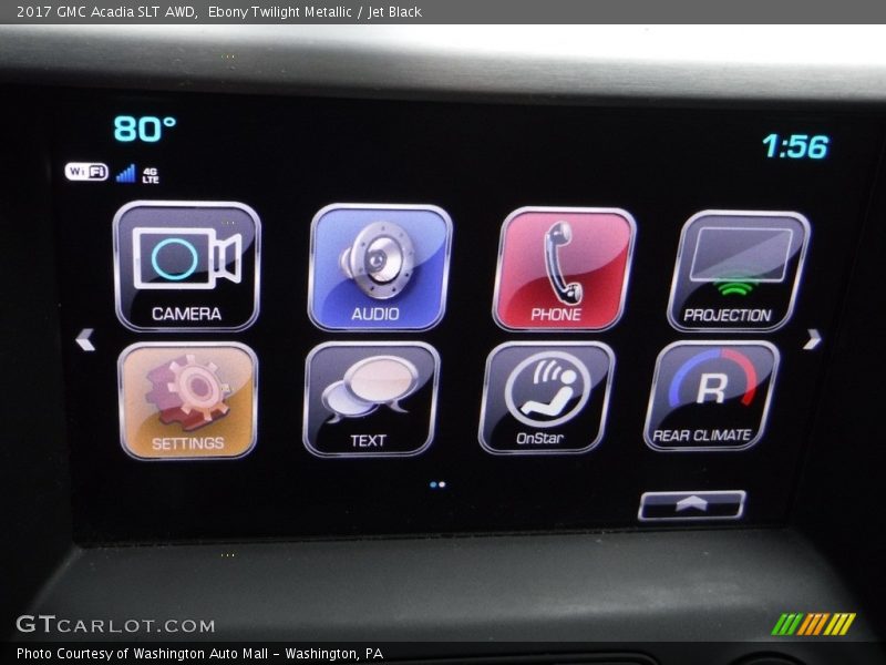 Ebony Twilight Metallic / Jet Black 2017 GMC Acadia SLT AWD