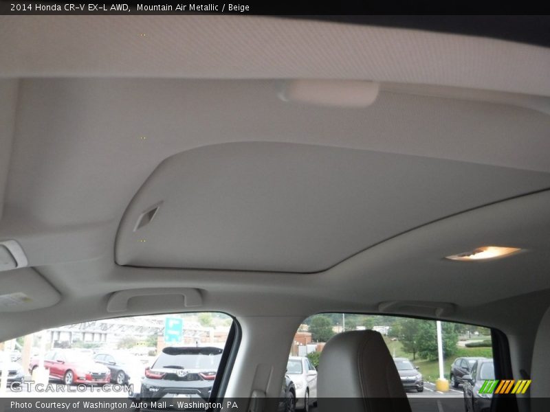 Mountain Air Metallic / Beige 2014 Honda CR-V EX-L AWD