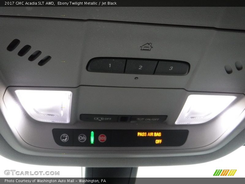 Ebony Twilight Metallic / Jet Black 2017 GMC Acadia SLT AWD