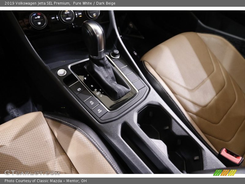Pure White / Dark Beige 2019 Volkswagen Jetta SEL Premium