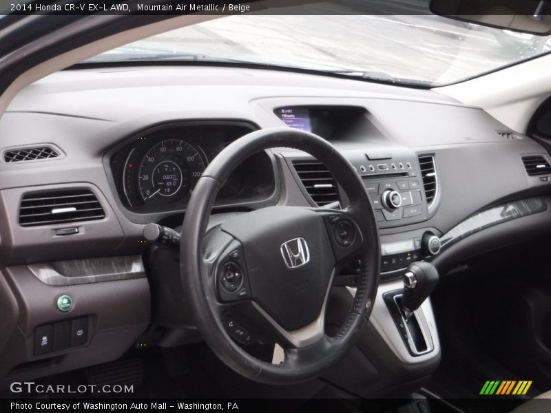 Mountain Air Metallic / Beige 2014 Honda CR-V EX-L AWD