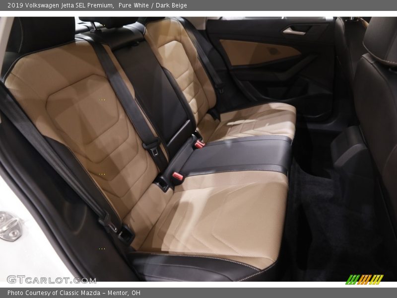 Pure White / Dark Beige 2019 Volkswagen Jetta SEL Premium
