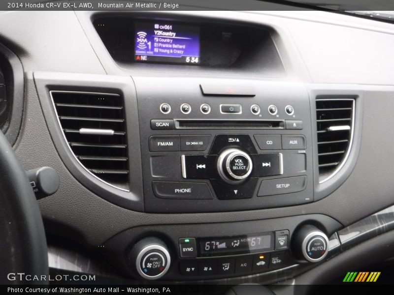 Mountain Air Metallic / Beige 2014 Honda CR-V EX-L AWD