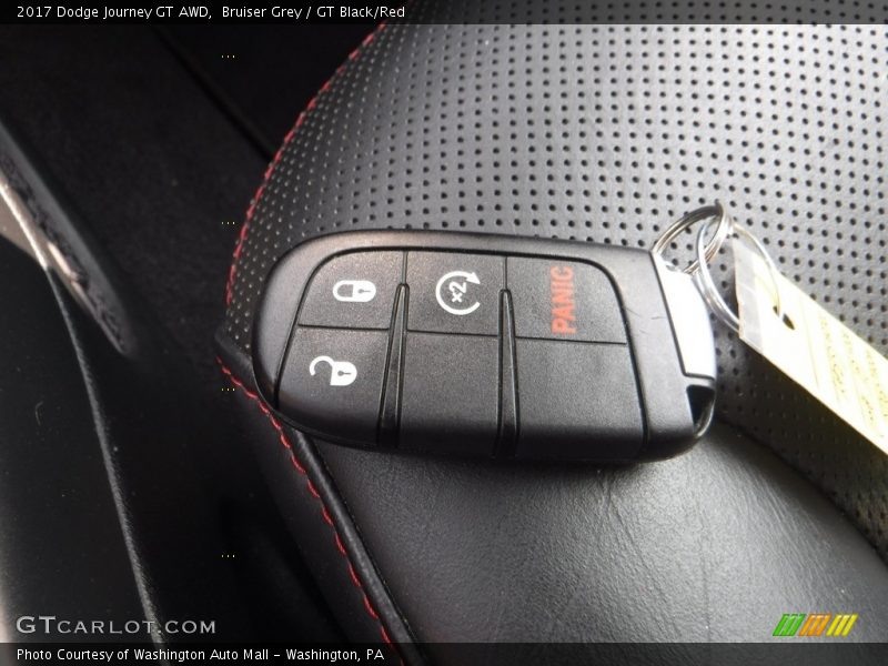 Bruiser Grey / GT Black/Red 2017 Dodge Journey GT AWD