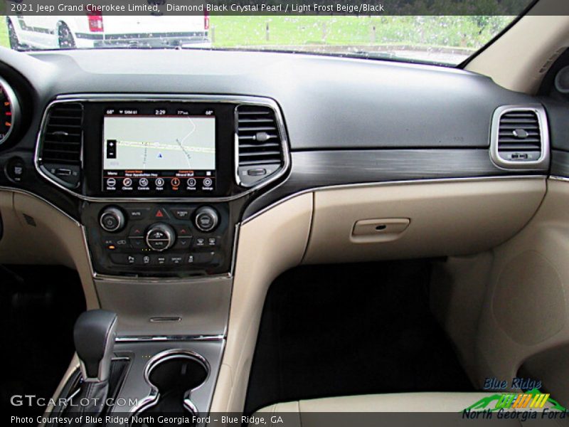 Diamond Black Crystal Pearl / Light Frost Beige/Black 2021 Jeep Grand Cherokee Limited