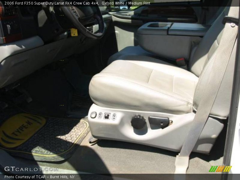 Oxford White / Medium Flint 2006 Ford F350 Super Duty Lariat FX4 Crew Cab 4x4