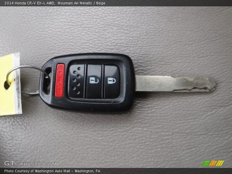 Mountain Air Metallic / Beige 2014 Honda CR-V EX-L AWD