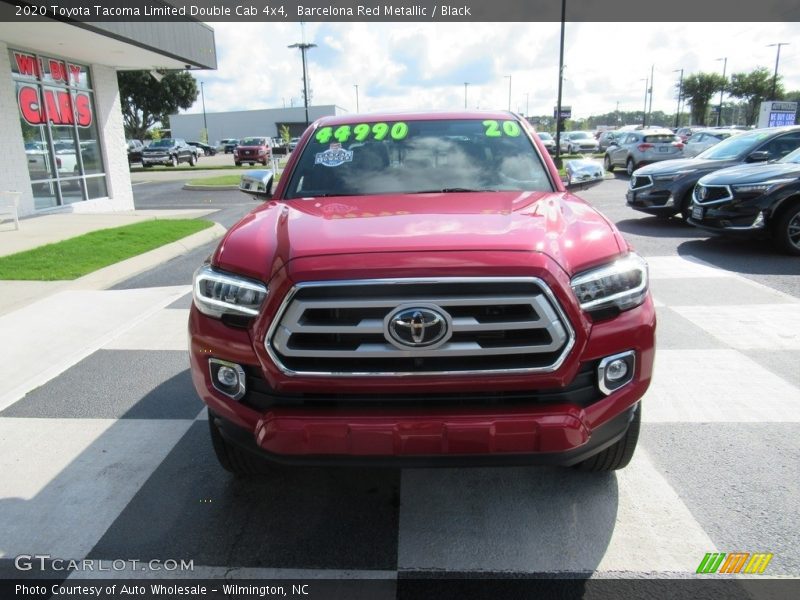 Barcelona Red Metallic / Black 2020 Toyota Tacoma Limited Double Cab 4x4