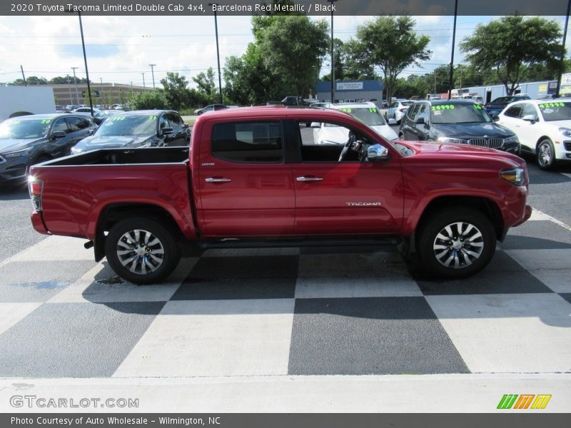 Barcelona Red Metallic / Black 2020 Toyota Tacoma Limited Double Cab 4x4