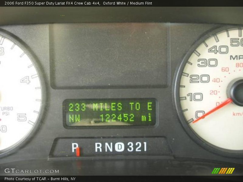 Oxford White / Medium Flint 2006 Ford F350 Super Duty Lariat FX4 Crew Cab 4x4