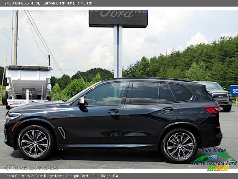 Carbon Black Metallic / Black 2020 BMW X5 M50i