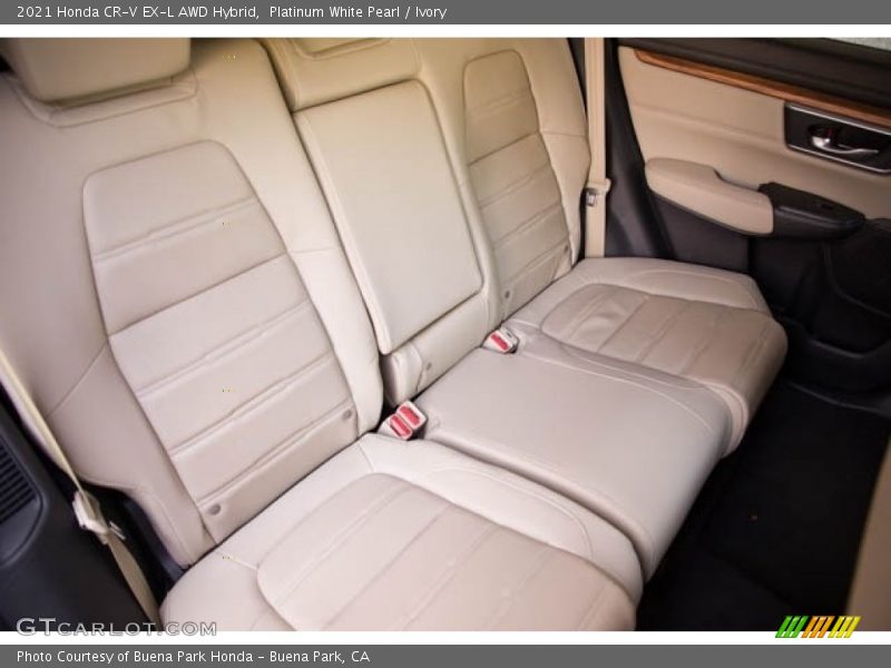 Platinum White Pearl / Ivory 2021 Honda CR-V EX-L AWD Hybrid