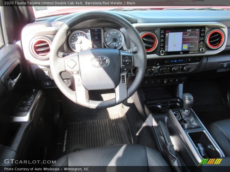 Barcelona Red Metallic / Black 2020 Toyota Tacoma Limited Double Cab 4x4