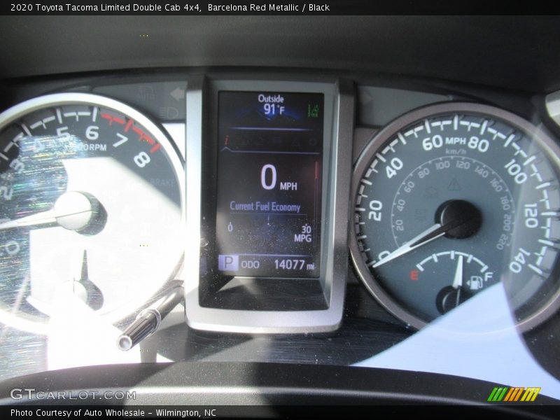 Barcelona Red Metallic / Black 2020 Toyota Tacoma Limited Double Cab 4x4
