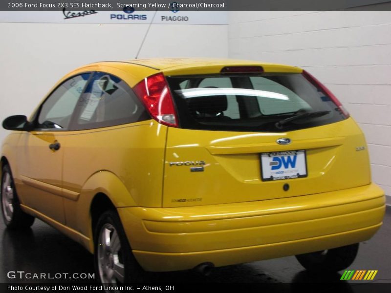 Screaming Yellow / Charcoal/Charcoal 2006 Ford Focus ZX3 SES Hatchback