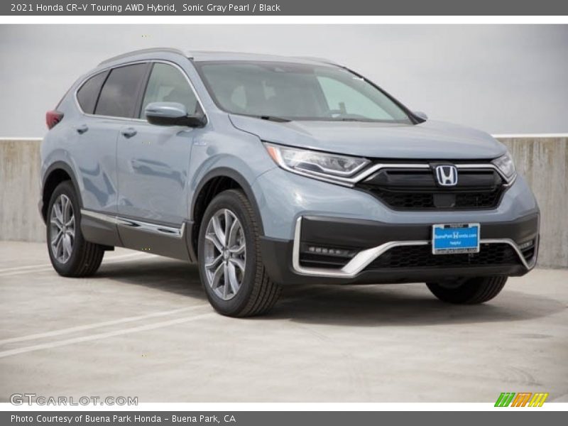 Sonic Gray Pearl / Black 2021 Honda CR-V Touring AWD Hybrid