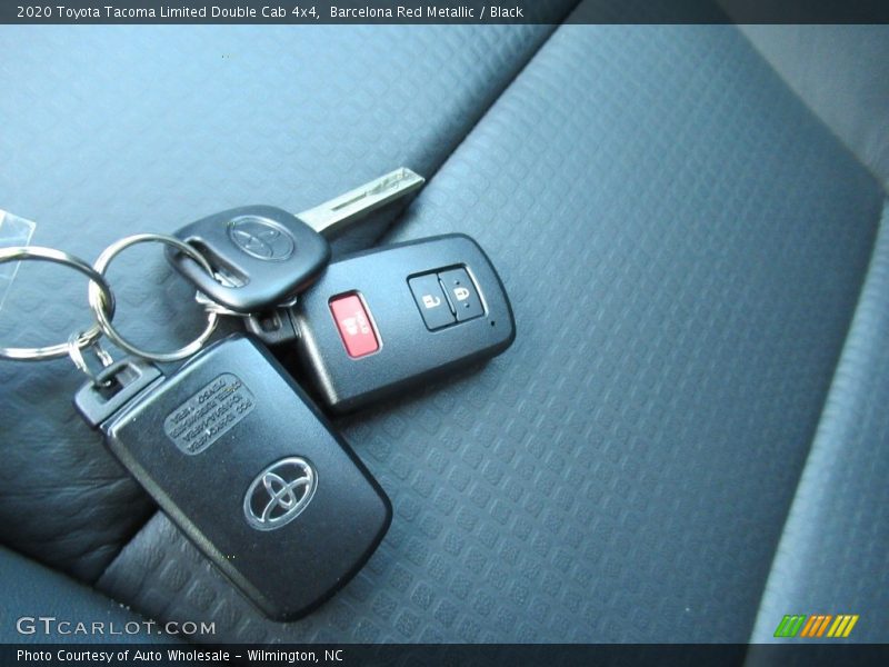 Barcelona Red Metallic / Black 2020 Toyota Tacoma Limited Double Cab 4x4