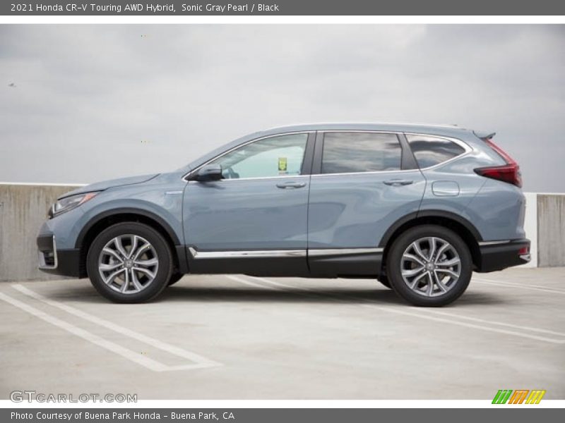 Sonic Gray Pearl / Black 2021 Honda CR-V Touring AWD Hybrid