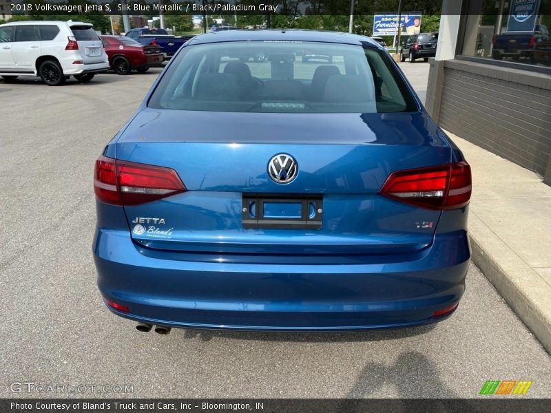 Silk Blue Metallic / Black/Palladium Gray 2018 Volkswagen Jetta S