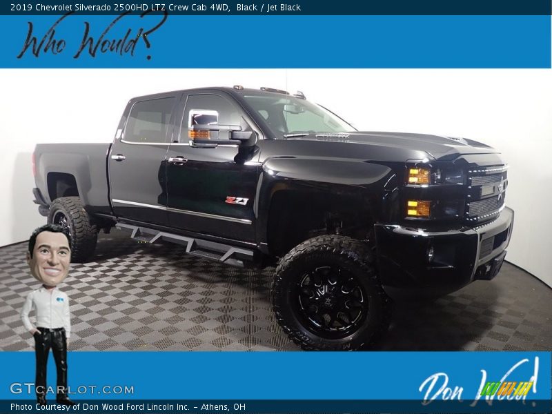 Black / Jet Black 2019 Chevrolet Silverado 2500HD LTZ Crew Cab 4WD