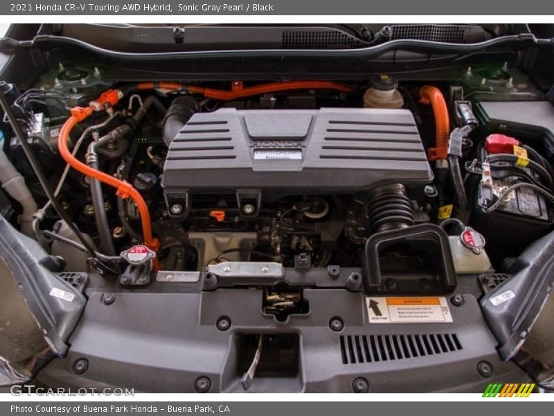 Sonic Gray Pearl / Black 2021 Honda CR-V Touring AWD Hybrid