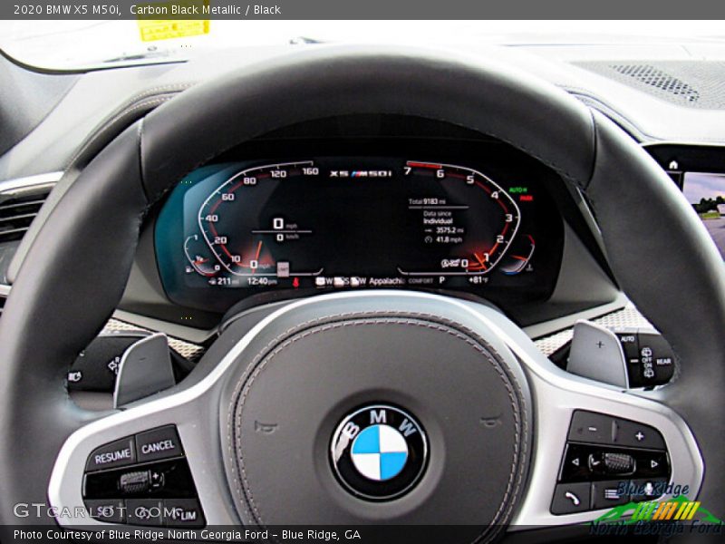 Carbon Black Metallic / Black 2020 BMW X5 M50i