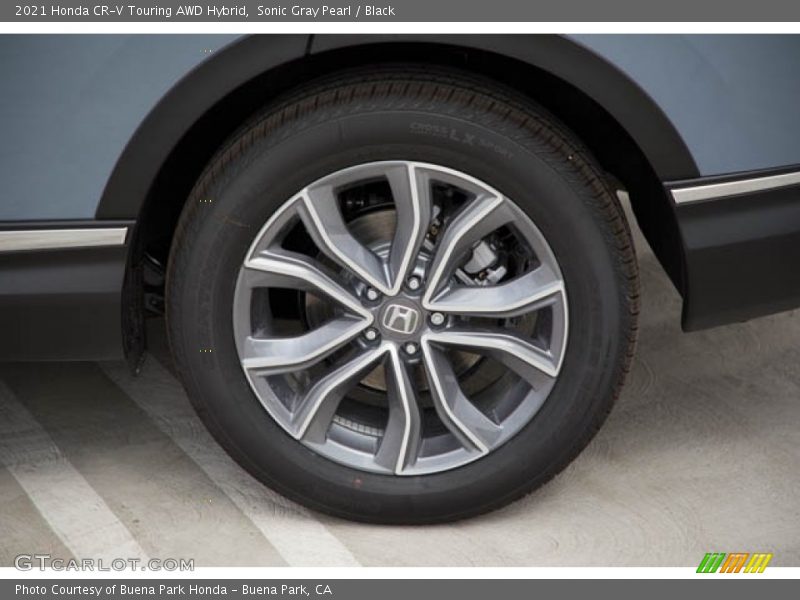 Sonic Gray Pearl / Black 2021 Honda CR-V Touring AWD Hybrid