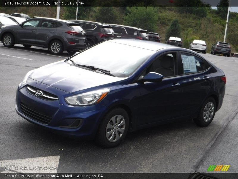 Pacific Blue / Gray 2015 Hyundai Accent GLS