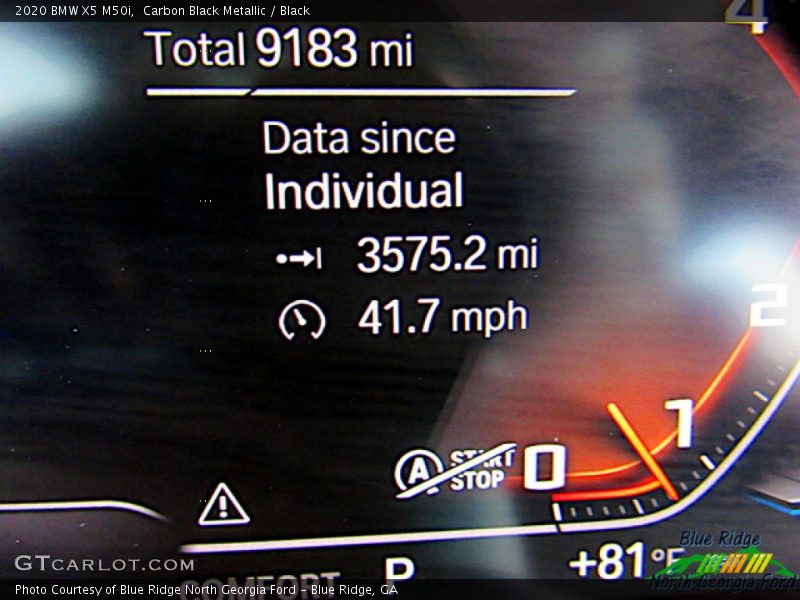 Carbon Black Metallic / Black 2020 BMW X5 M50i