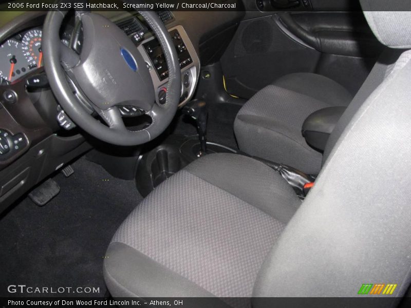 Screaming Yellow / Charcoal/Charcoal 2006 Ford Focus ZX3 SES Hatchback