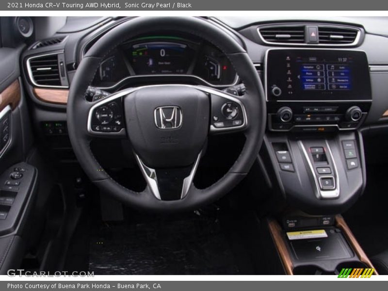Sonic Gray Pearl / Black 2021 Honda CR-V Touring AWD Hybrid