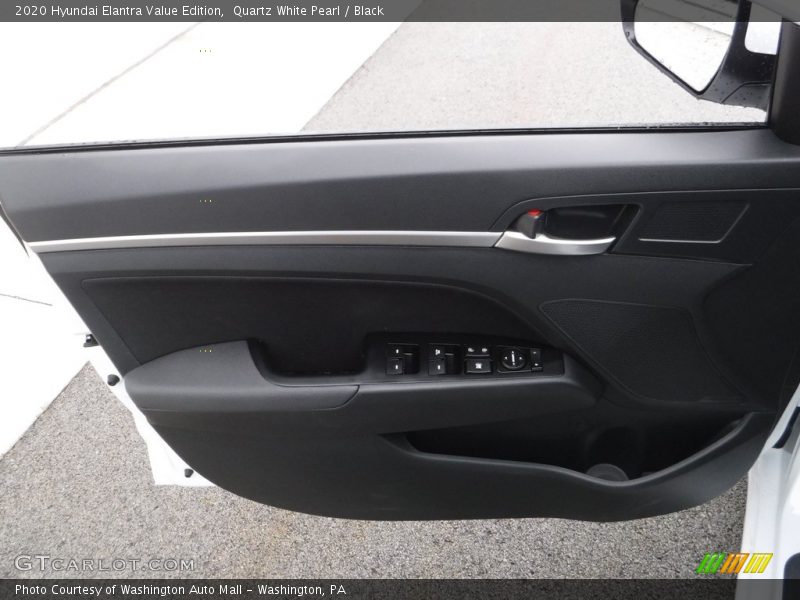 Quartz White Pearl / Black 2020 Hyundai Elantra Value Edition