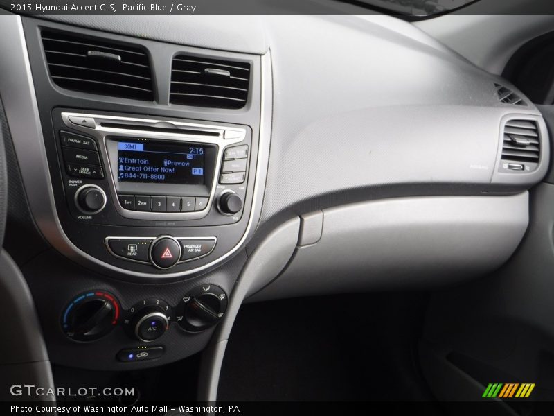 Pacific Blue / Gray 2015 Hyundai Accent GLS