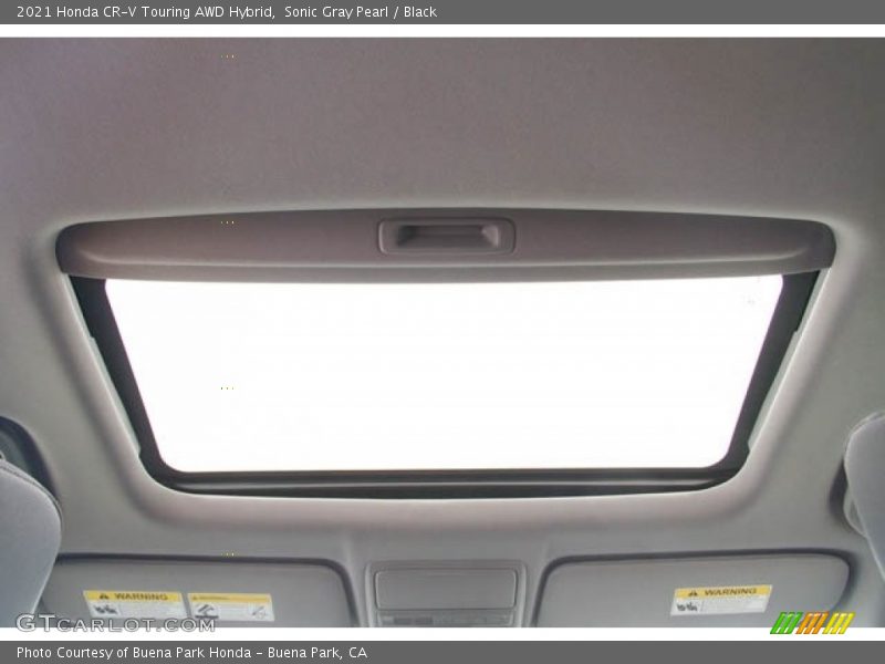 Sonic Gray Pearl / Black 2021 Honda CR-V Touring AWD Hybrid