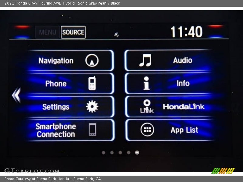 Sonic Gray Pearl / Black 2021 Honda CR-V Touring AWD Hybrid