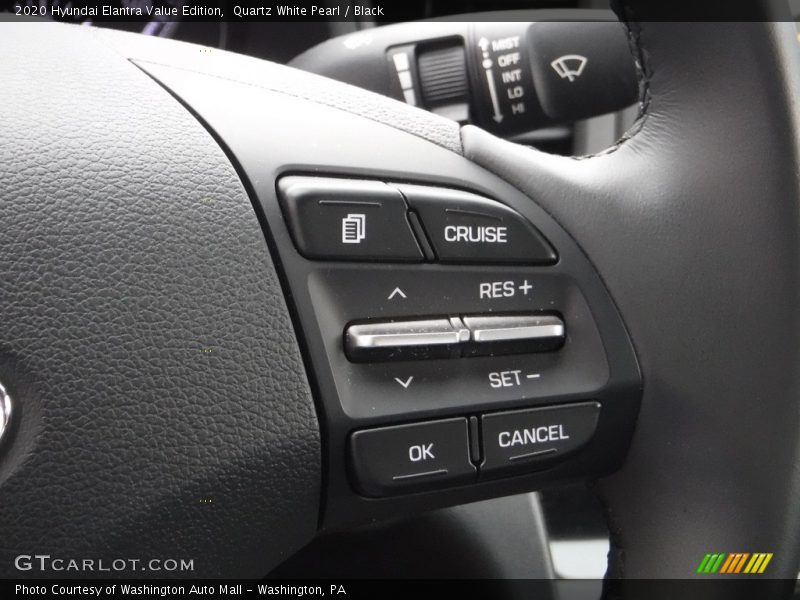 Quartz White Pearl / Black 2020 Hyundai Elantra Value Edition