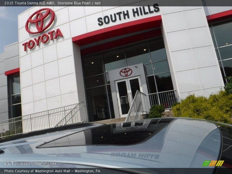 Shoreline Blue Pearl / Ash 2015 Toyota Sienna XLE AWD