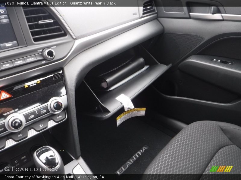 Quartz White Pearl / Black 2020 Hyundai Elantra Value Edition