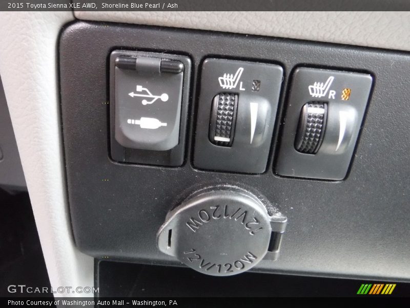 Shoreline Blue Pearl / Ash 2015 Toyota Sienna XLE AWD