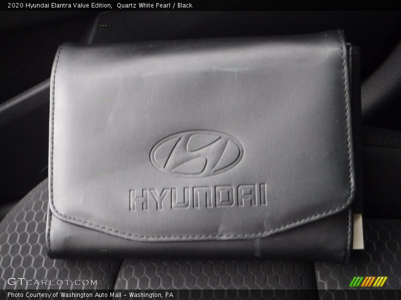 Quartz White Pearl / Black 2020 Hyundai Elantra Value Edition