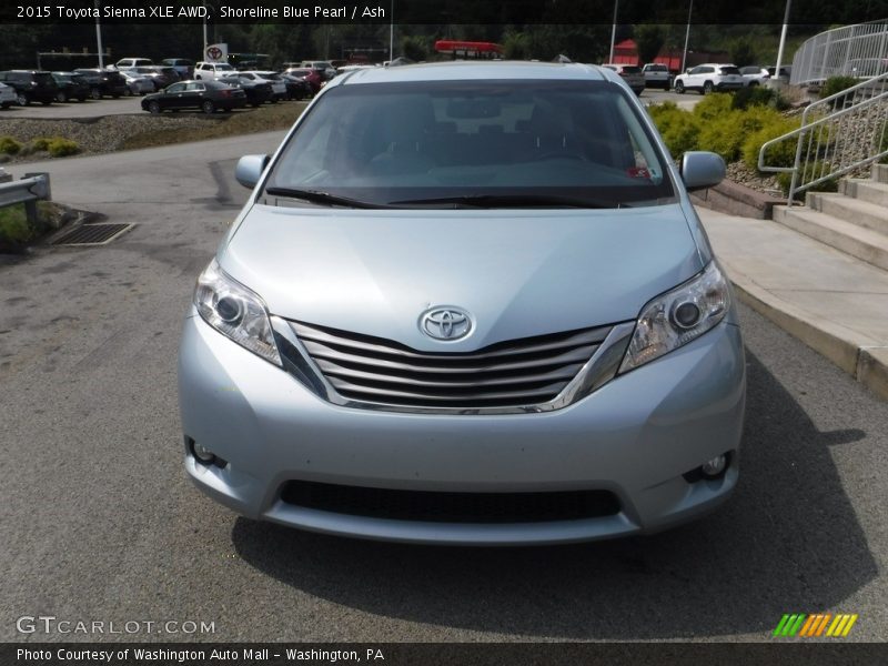 Shoreline Blue Pearl / Ash 2015 Toyota Sienna XLE AWD