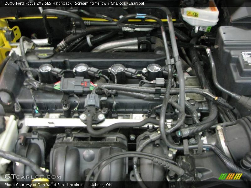 Screaming Yellow / Charcoal/Charcoal 2006 Ford Focus ZX3 SES Hatchback