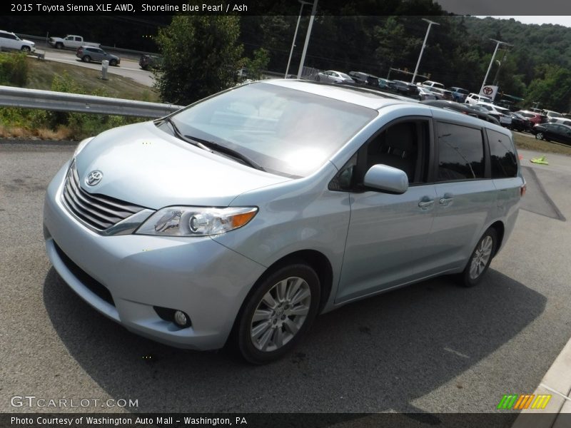 Shoreline Blue Pearl / Ash 2015 Toyota Sienna XLE AWD