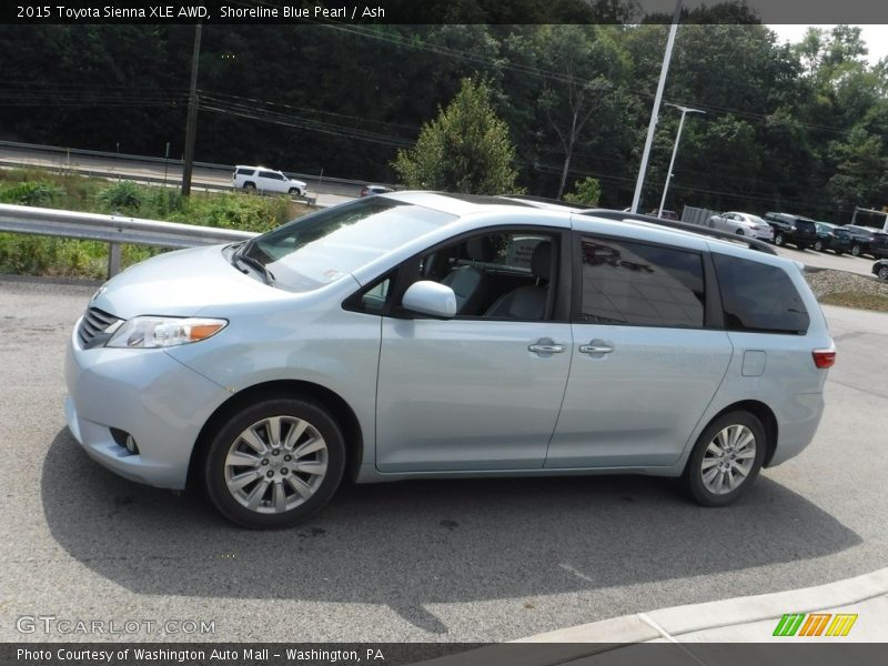 Shoreline Blue Pearl / Ash 2015 Toyota Sienna XLE AWD